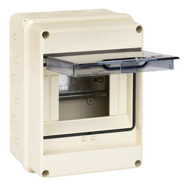 Бокс 5мод навесной серый прозрачная дверь IP65 ЩРН-ПГ EKF 