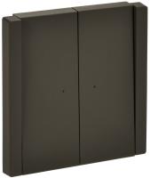 Фортепиано серый выключатель 2кл с подсветкой скрытая 10А IP20 