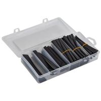 Трубка ТУТ 2/1, 4/2, 6/3, 8/4, 10/5, 12/6мм черный 0,1м 100шт бокс набор 