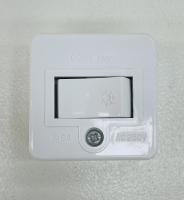 Зунис белый выключатель 1кл открытая 6А IP20  