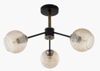 Светильник потолочный (люстра) 3*40Вт Е27 бронза/черный