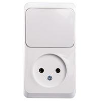 Этюд белый блок Р+В1кл открытая вертикально IP20