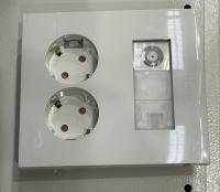 Зунис белый блок 2Р+RG45+TV скрытая вертикально IP20 коробка 920720 (2шт)