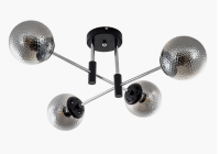 Светильник потолочный (люстра) 4*40Вт Е27 хром/черный