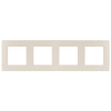 ЭРА12 слоновая кость/сатин рамка 4-ая универсально 