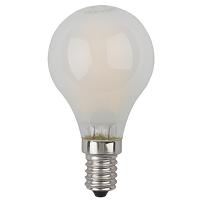 Лампа шар свд Е14 5Вт 4000К 490лм P45 матовая филамент ЭРА комплект 10шт