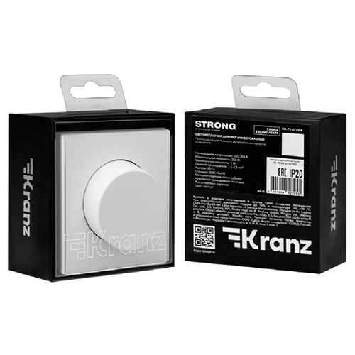Светорегулятор STRONG (диммер) 300Вт с/у жемчуг KRANZ
