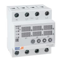 Реле напряжения и тока 3ф 63А 4мод PVC-3-63 КЭАЗ OptiRel D