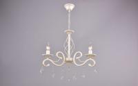 Светильник подвесной (люстра) 3*60Вт E14 белый/золото 