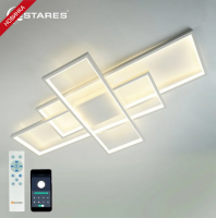 Светильник потолочный (люстра) свд 120Вт 3000-6500К 12000лм белый пульт диммер