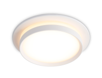 Светильник точечный GX53 круг белый встраиваемый Ambrella