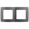 ЭРА12 графит рамка 2-ая универсально 