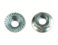 Гайка М6 с насечкой цинк 
