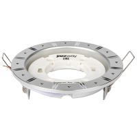 Светильник точечный GX53 круг хром встраиваемый 