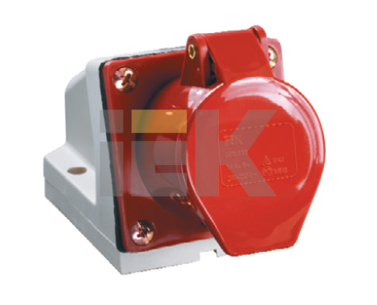Розетка силовая стационарная 32А 3Р+РЕ+N IP44 ССИ-125 IEK 