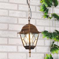 Светильник садово-парковый подвесной 60Вт E27 металл черное золото IP44 