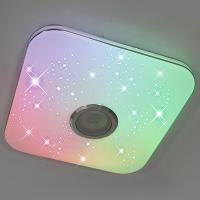 Светильник настенно-потолочный свд 40Вт RGB квадрат белый  пульт ДУ MAYSUN музыкальная