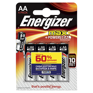 Батарейка AA(пальчик) алкалиновая BL4 Energizer 