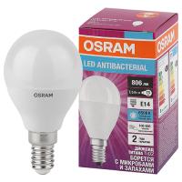 Лампа шар свд Е14 7Вт 6500К 806лм Р45 матовый Osram