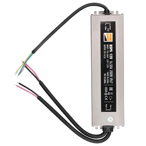 Блок питания 12В 200Вт IP67 Jazzway 