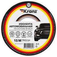 Изолента флис 19мм*15м черный Kranz автомобильная