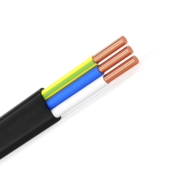 ППГ-Пнг(А)-HF 2*1,5 ок(N,PE)-0,66кВ медь плоский кабель (100м) Ярославский кабель