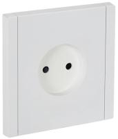 Фортепиано белый розетка скрытая 1-мест шторки IP20 