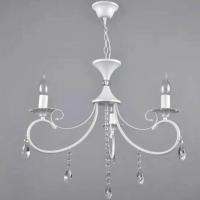 Светильник подвесной (люстра) 3*60Вт E14 белый Вуаль