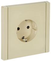 Фортепиано ваниль розетка скрытая 1-мест заземление IP20 