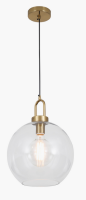Светильник подвесной (люстра) 1*40Вт Е27 латунь шар