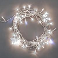 Гирлянда нить 20м белый 150свд соединяемая IP44 прозрачный провод (до 5мод.) мерцание