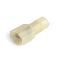 Наконечник штырь плоский 2,5-6,0мм2 6,3мм папа изолированный желтый нейлон РПИ-П КВТ 100шт