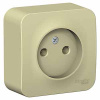 Бланка бежевый розетка открытая 1-мест IP20 