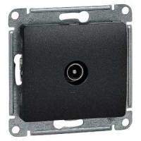 Глосса антрацит розетка TV оконечная скрытая 1-ая