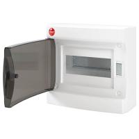 Бокс 8мод навесной белый чёрная дверь IP41 RAM Base DKC 