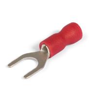 Наконечник вилка 0,25-1,5мм2 3мм изолированный красный ПВХ НВИ КВТ 100шт