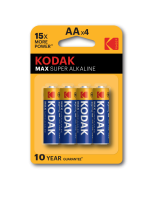Батарейка AA(пальчик) алкалиновая BL4 Kodak Max