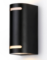 Светильник садово-парковый настенный 35Вт GU10 металл черный IP54 