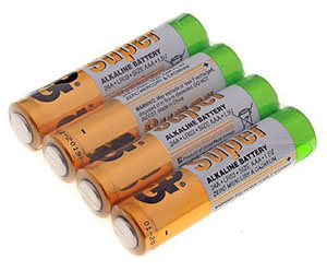 Батарейка AAA(мизинчик) алкалиновая штучно GP 