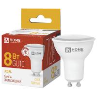 Лампа свд 220В GU5.3 8 Вт 4000К 990лм рефлектор матовая IN HOME 