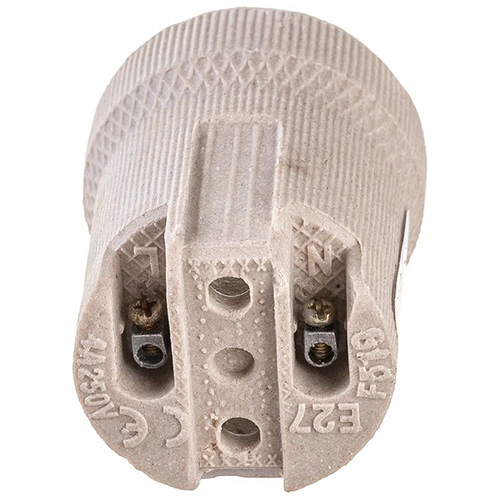 Патрон подвесной E27 керамика белый SVET 