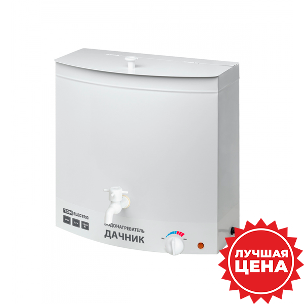 Водонагреватель 17л 1,25кВт сталь белый дачный TDM