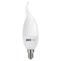 Лампа свд 220В E14 9Вт 3000К 820лм свеча на ветру CA37 матовая Jazzway