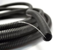 Труба гофра 40мм ПНД легкая черный с протяжкой DKC 20м