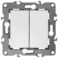 ЭРА12 белый переключатель 2кл скрытая 10А IP20 