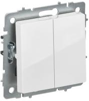 Брайт белый переключатель перекрестный 2кл скрытая 10А IP20 