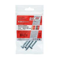 Шуруп сантехнический 6*50мм цинк DIN 571 4шт