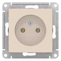 Атлас бежевый розетка скрытая 1-мест IP20 