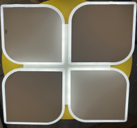 Светильник потолочный (люстра) свд 70Вт 3000К-6000К 6000лм белый подсветка управление выкл-м