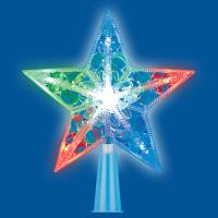 Верхушка на елку свд "Звезда" 18*16см 10 LED мульти мигание IP20, 220В 
